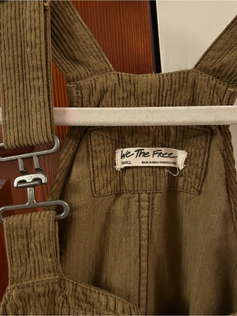 We The Free Brown Corduroy Mini Overall Dress - Picture 3 of 4